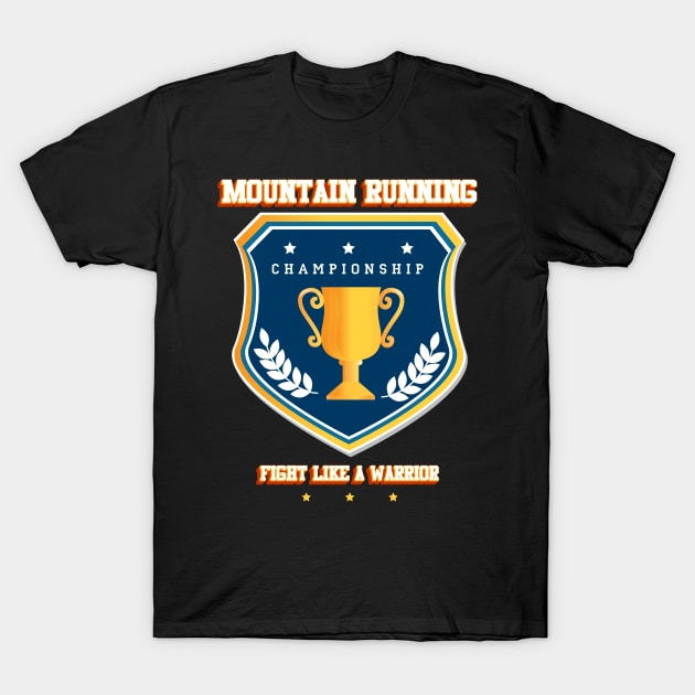 Mountain running T-Shirt by Baim_Art